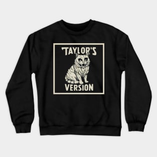 death metal taylors cat version Crewneck Sweatshirt